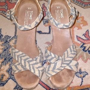 Weaved Mod Tom's Wedge Sandal